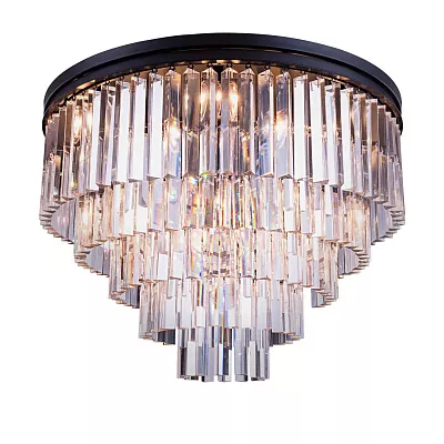 Накладная люстра Delight Collection 1920s Odeon KR0387C-10A/P black/clear