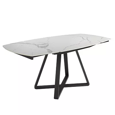 Обеденный стол Angel Cerda D2055BB /1096 из керамики и черной стали