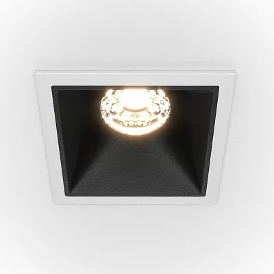Точечный встраиваемый светильник Maytoni Alfa LED DL043-01-10W4K-D-SQ-WB