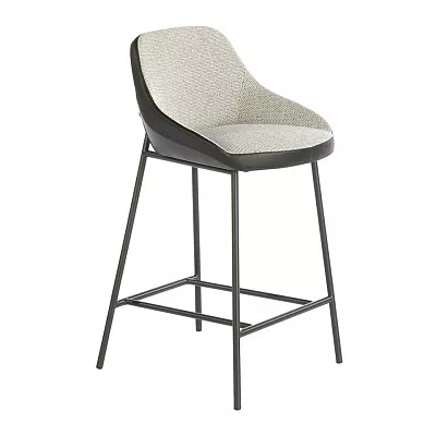 Барный стул Angel Cerda 4100/A201 обитый тканью и экокожей