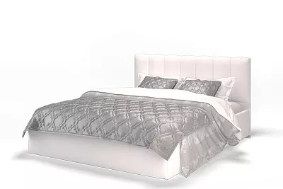 Двуспальная кровать Элен с подъемным механизмом 160 см Vega white МЛК