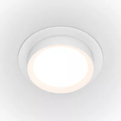 Точечный встраиваемый светильник Maytoni Hoop DL086-GX53-RD-W