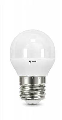 Лампа Gauss Шар 9.5W 890lm 3000K E27 LED 1/10/100