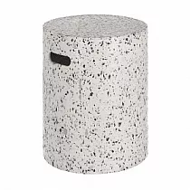 Столик La Forma Jenell терраццо белый 35 см