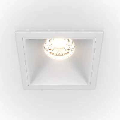 Точечный встраиваемый светильник Maytoni Alfa LED DL043-01-10W3K-D-SQ-W