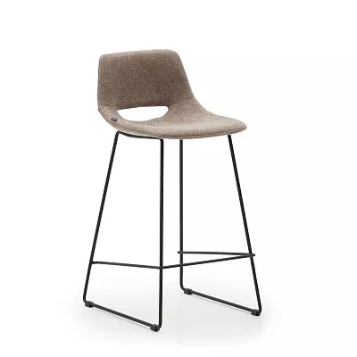Полубарный стул La Forma Zahara коричневый 65 см