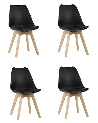 Комплект стульев FRANKFURT NEW черный 4 шт