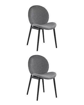 Комплект стульев Эллиот ткань альпака серый 2 шт