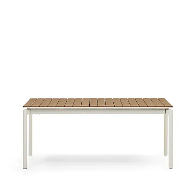 Уличный раздвижной стол La Forma Canyelles белый 180 (240) x 100 см 156909