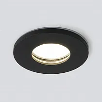 Точечный влагозащищенный светильник Elektrostandard Flickr 125 MR16 Черный