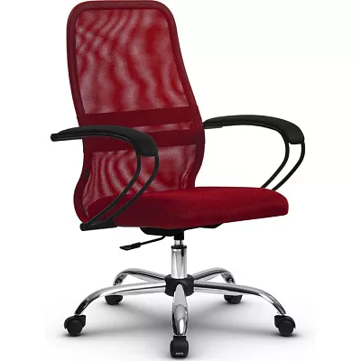 Кресло компьютерное SU-СК130-8P Ch Красный / красный