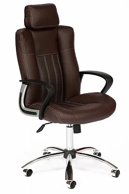 Кресло для руководителя OXFORD хром коричневый 06