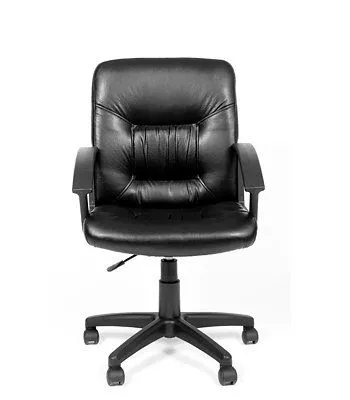 Кресло для персонала Chairman 651 черный с низкой спинкой