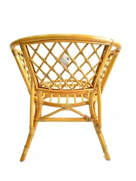 Кресло из ротанга Багама мед (подушки шенилл обычные светлые)