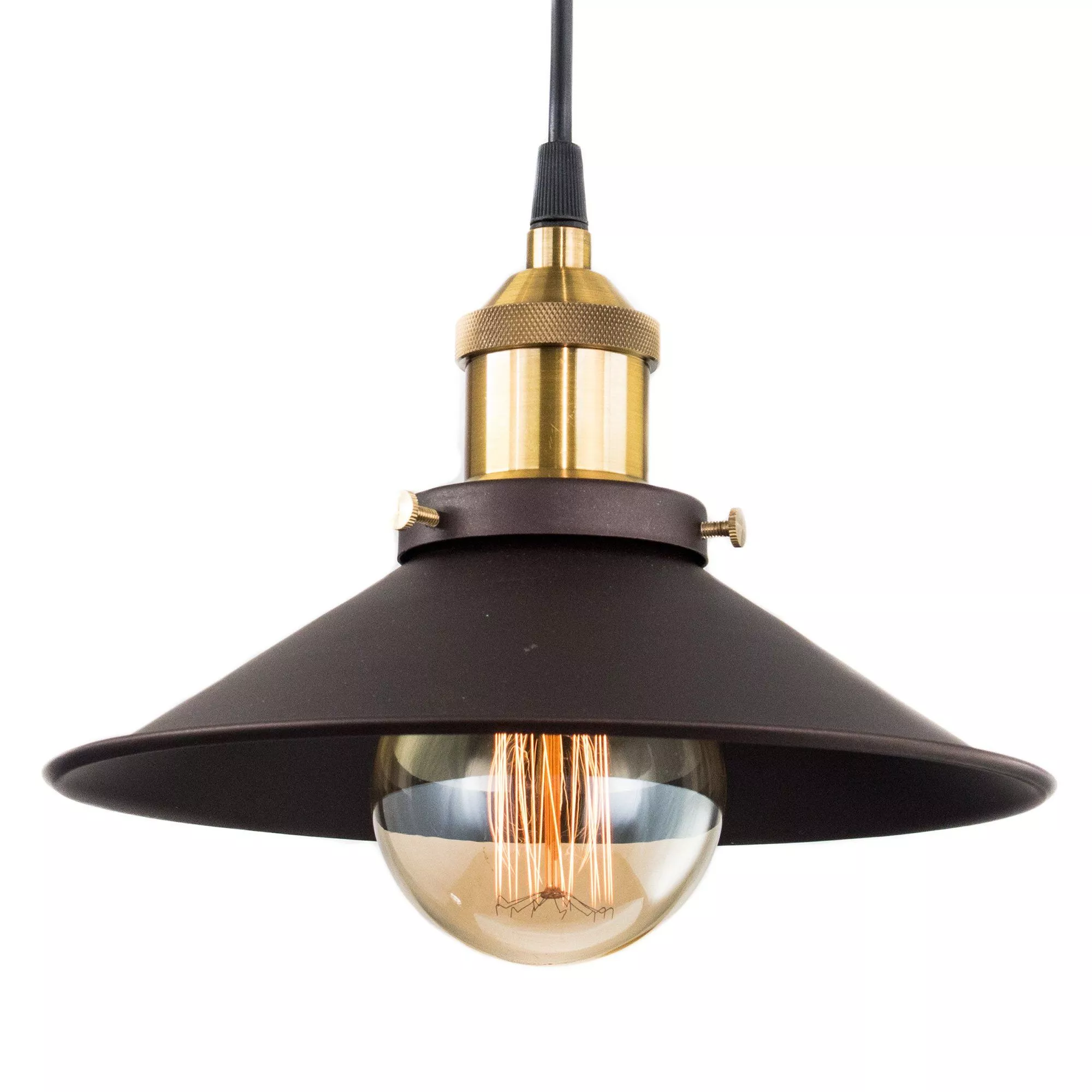 Потолочный подвесной светильник Эдисон 100 коричневый Citilux CL450101