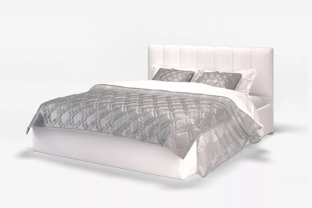 Двуспальная кровать Элен 160 см Vega white МЛК