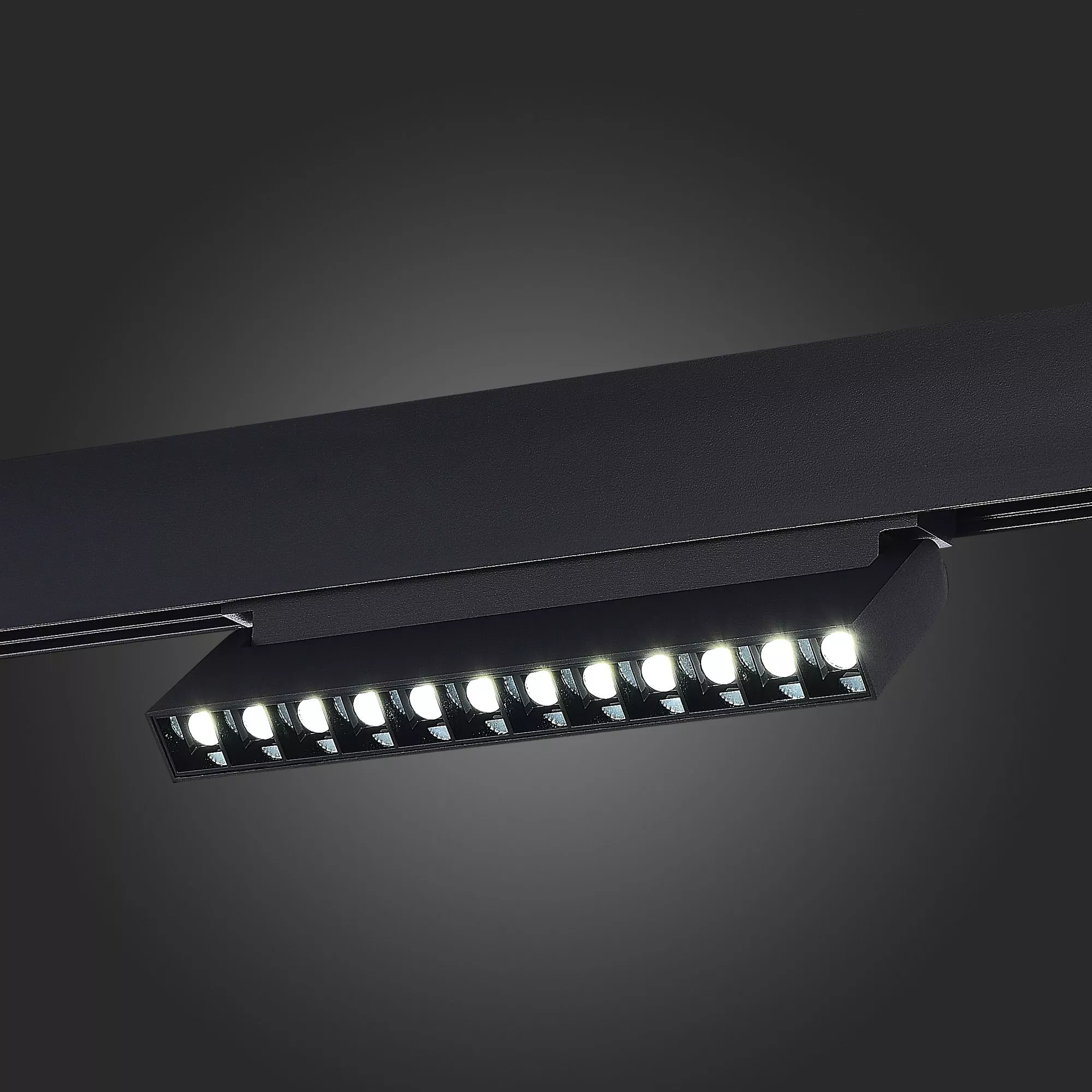 Магнитный трековый светильник SMART Черный LED 48V St Luce ST372.406.12