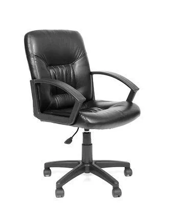 Кресло для персонала Chairman 651 черный с низкой спинкой