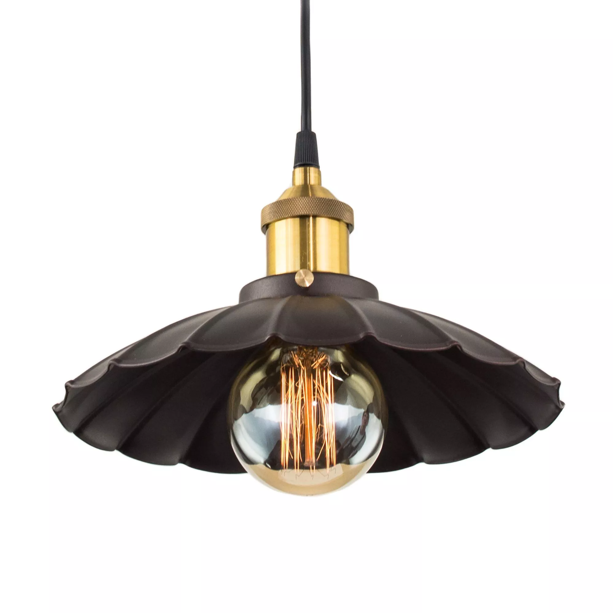 Потолочный подвесной светильник Эдисон 100 черный Citilux CL450104