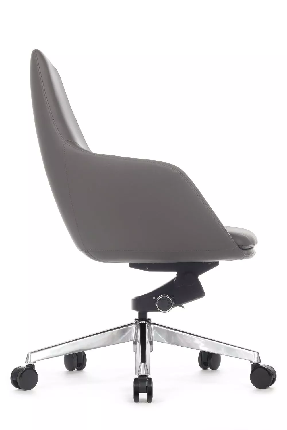 Офисное кресло из натуральной кожи RIVA DESIGN Soul-M (B1908) антрацит