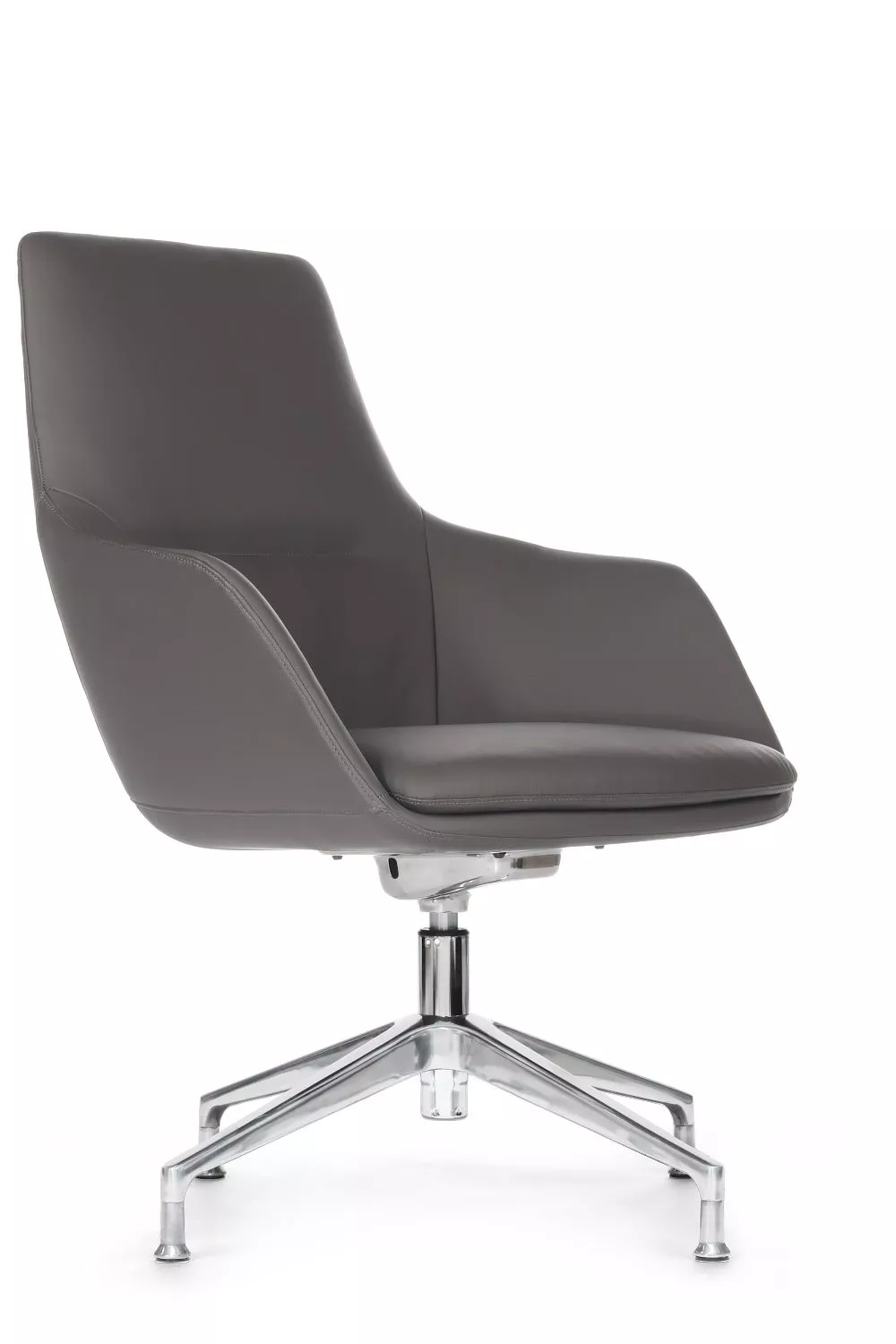 Офисное кресло из натуральной кожи RIVA DESIGN Soul-ST (С1908) антрацит