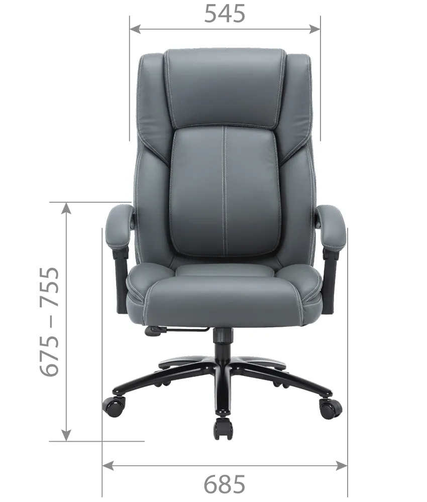 Кресло руководителя CHAIRMAN CH415 серый