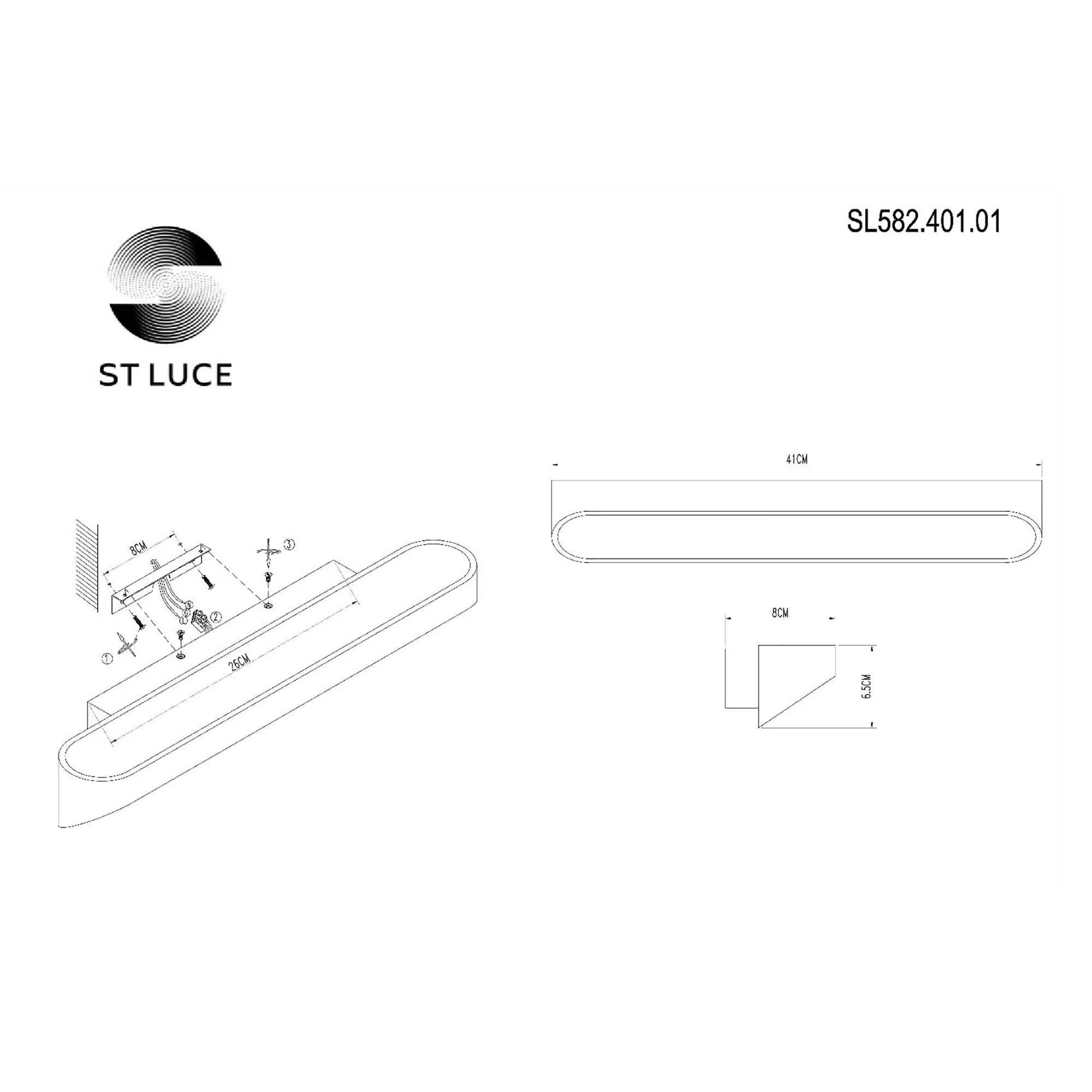 Настенный светильник ST LUCE MENSOLA SL582.401.01