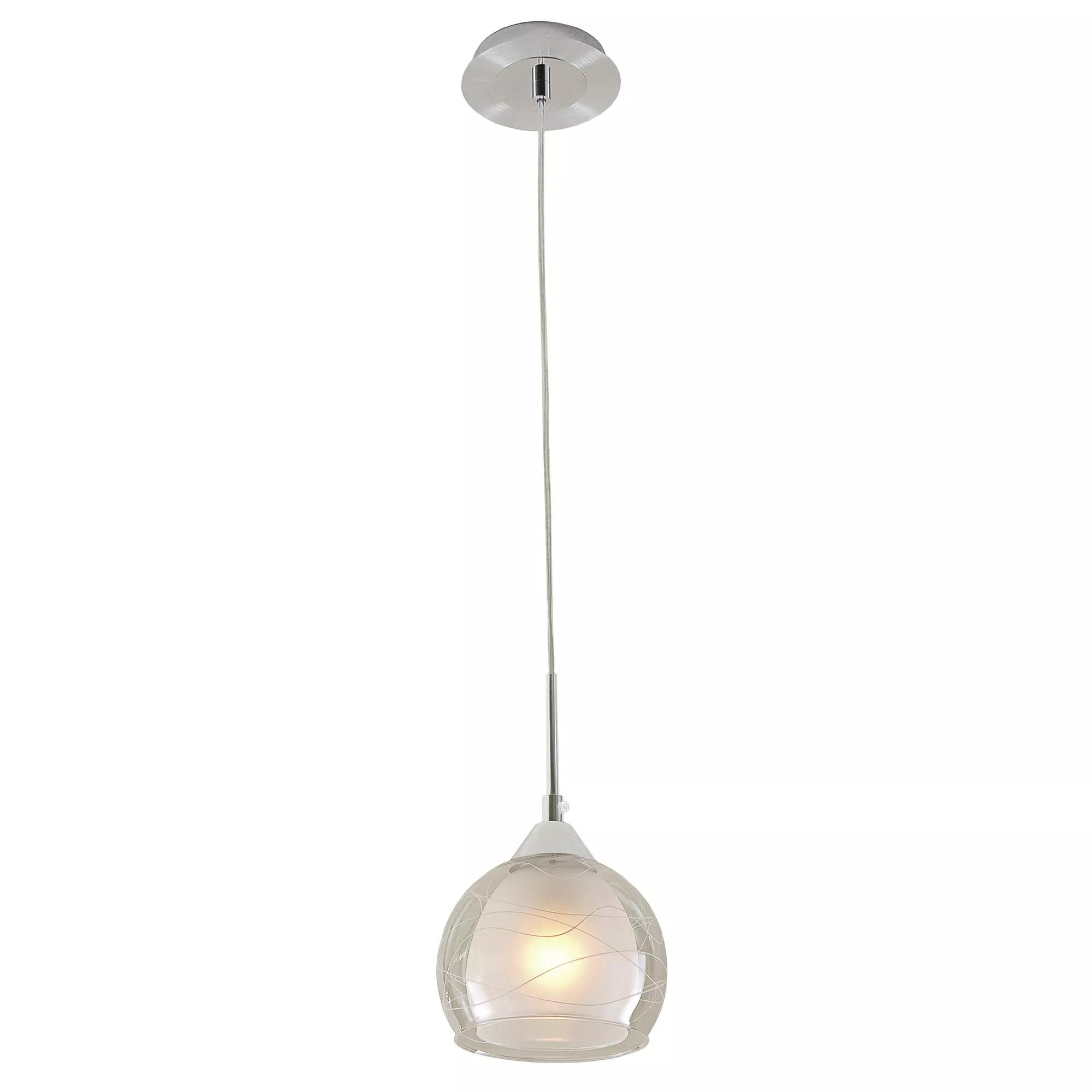 Потолочный подвесной светильник Буги хром матовый Citilux CL157112