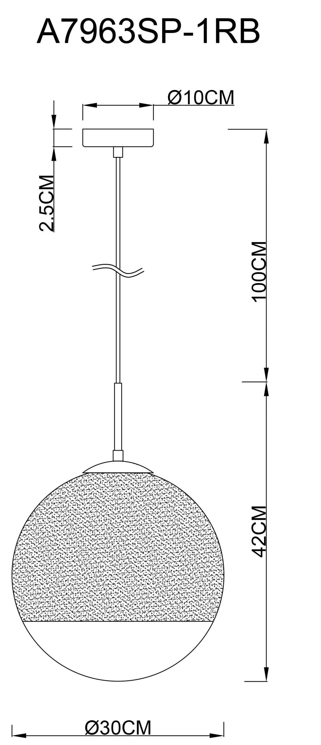 Подвесной светильник Arte Lamp JUPITER copper A7963SP-1RB
