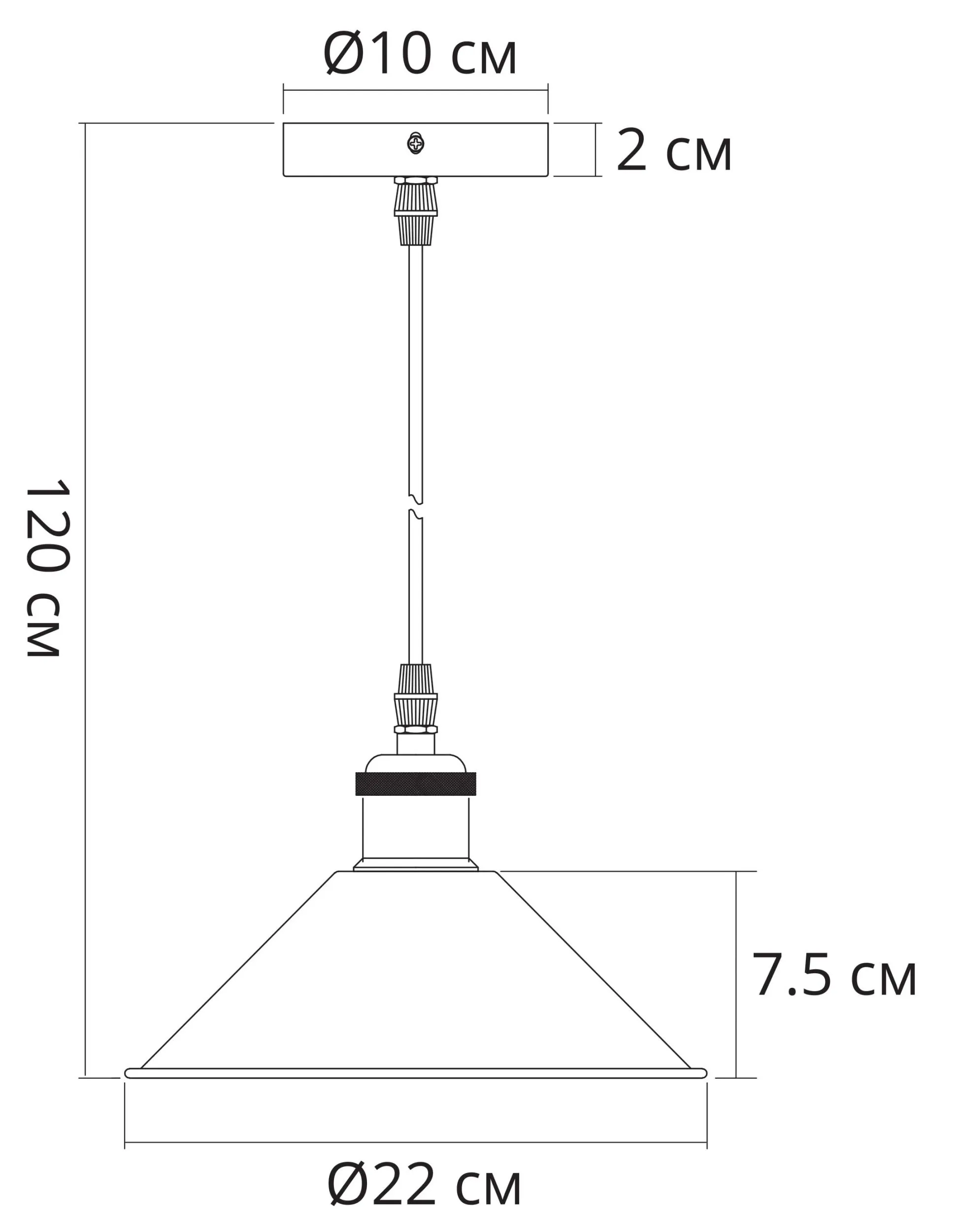 Подвесной светильник ARTE LAMP CAPPELLO A7037SP-1BK