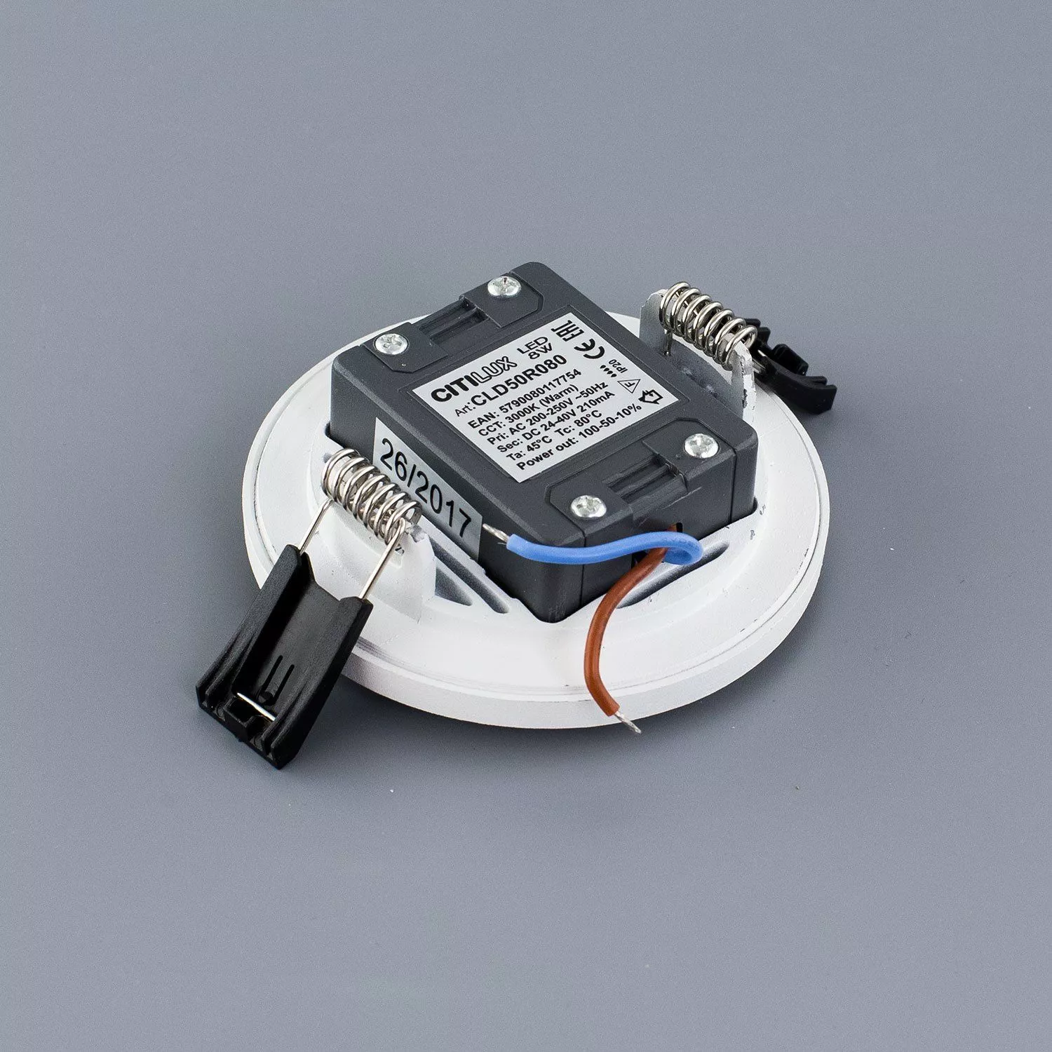 Встраиваемый светильник Омега D 90 белый (теплый свет) Citilux CLD50R080