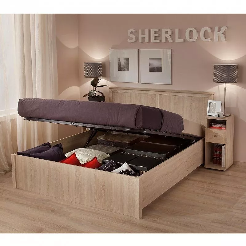 Кровать 1600 Sherlock 42.2 с подъемным механизмом Дуб Сонома
