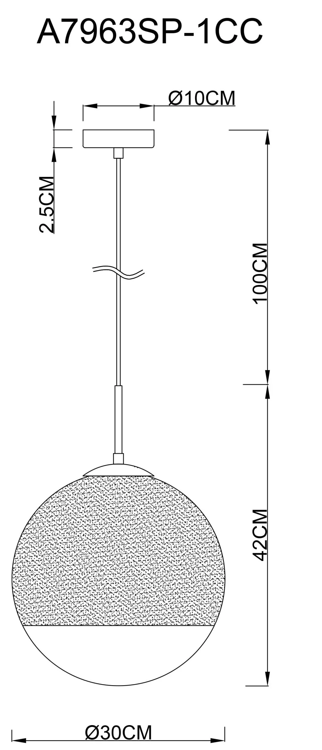 Подвесной светильник Arte Lamp JUPITER chrome A7963SP-1CC