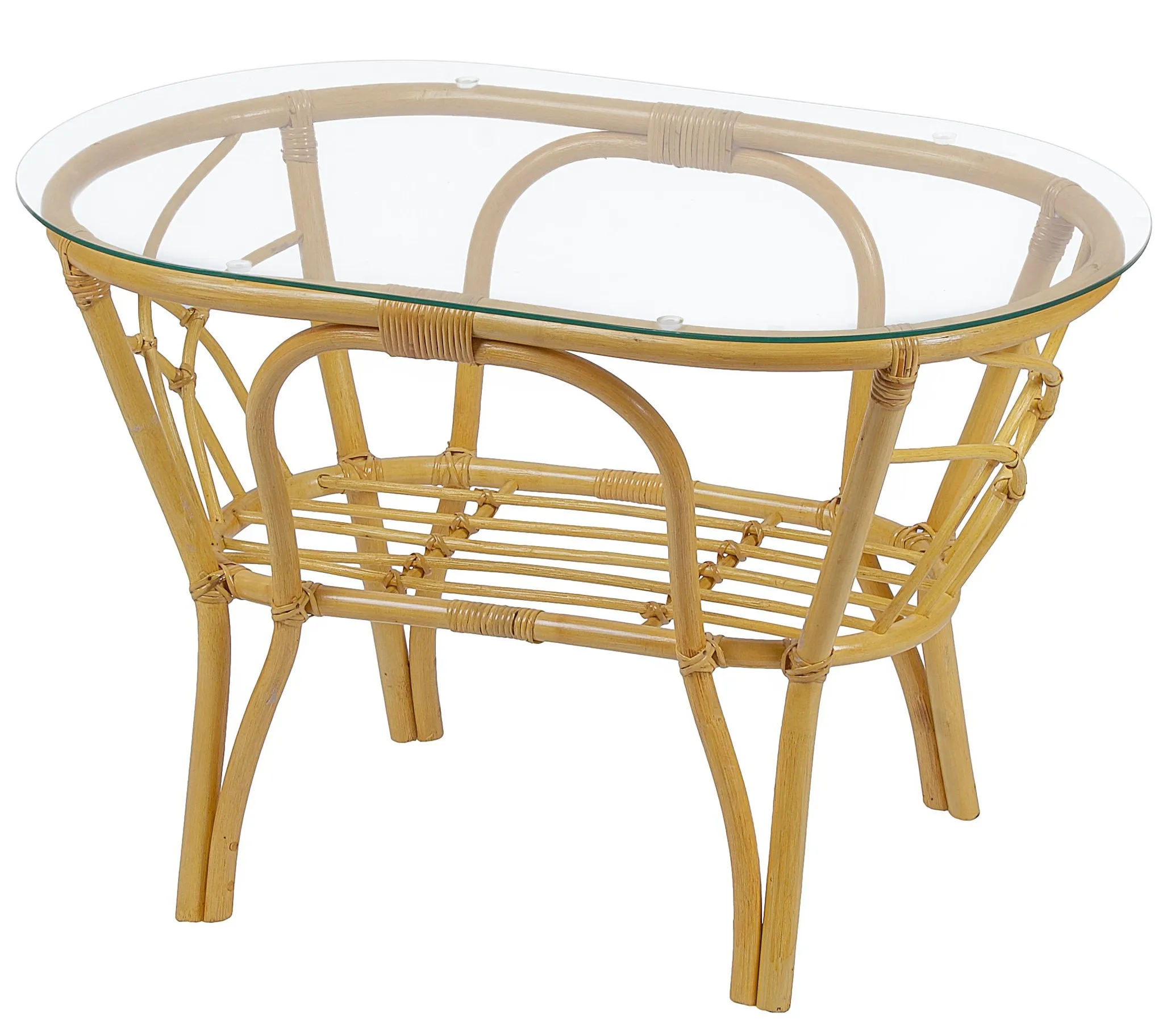 Комплект мебели из ротанга Багама дуэт с овальным столом мед (подушки шенилл полные светлые)