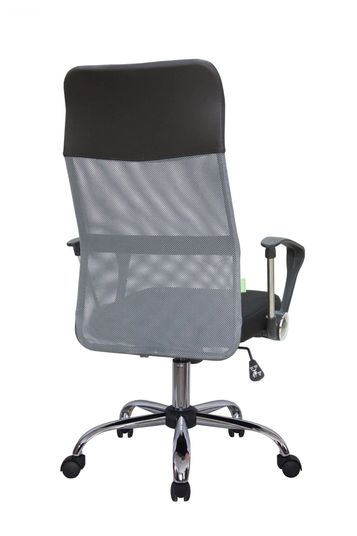 Кресло для персонала Riva Chair Smart 8074 (подголовник - экокожа) серый / черный