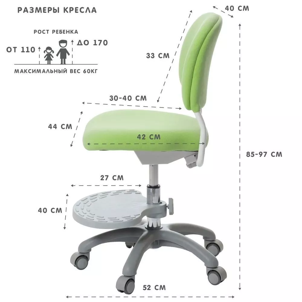 Кресло Holto-15 зеленое