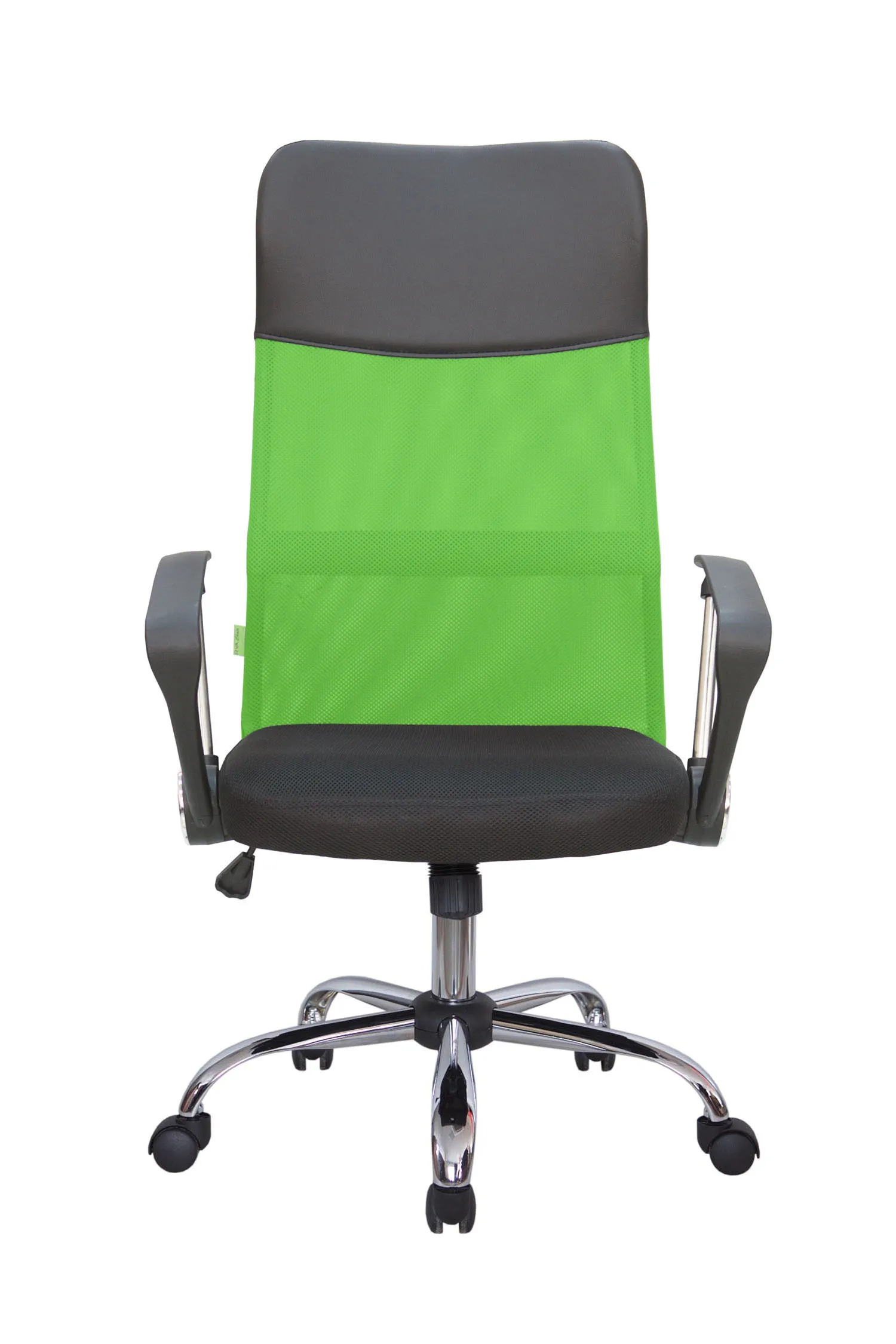 Кресло для персонала Riva Chair Smart 8074 (подголовник - экокожа) зеленый / черный