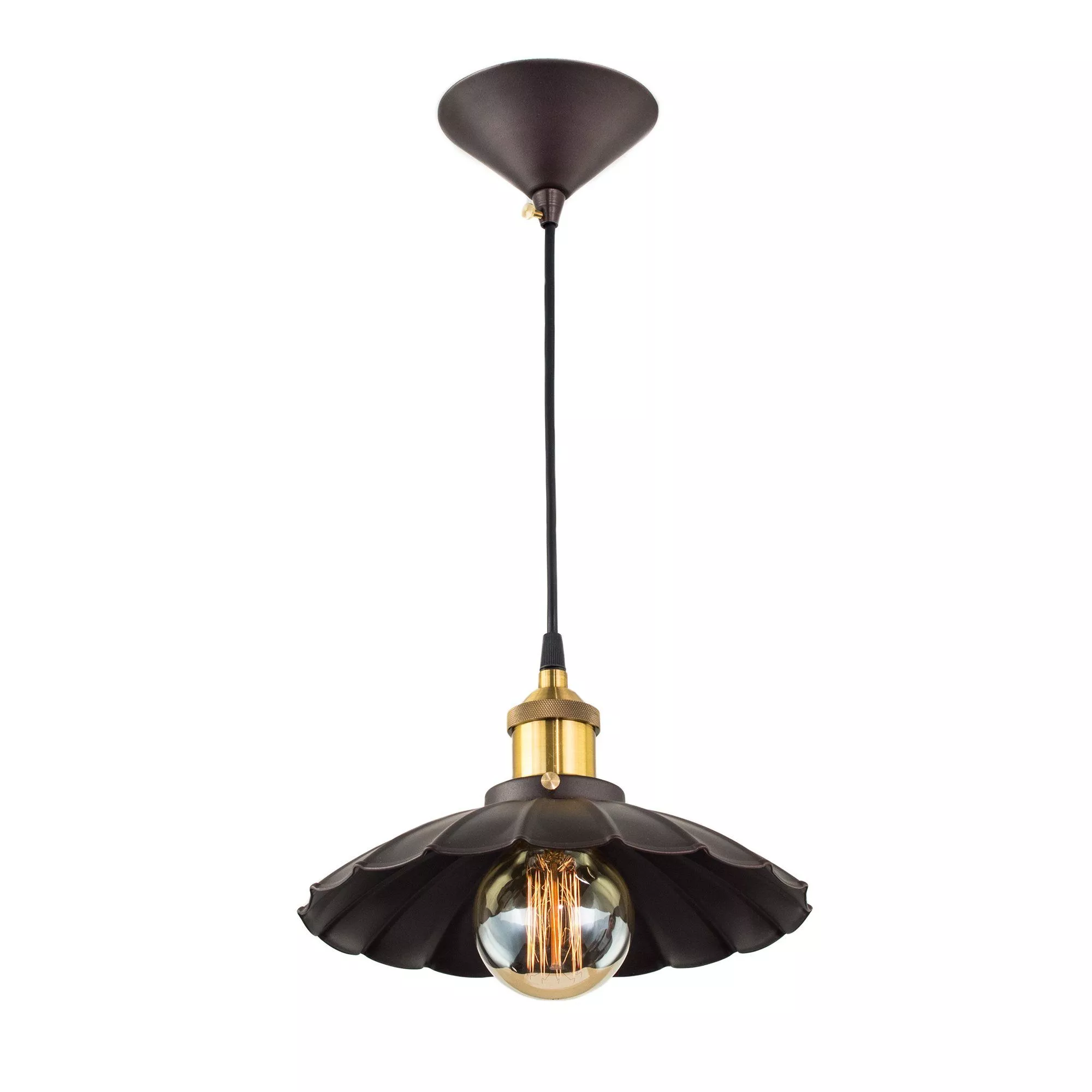 Потолочный подвесной светильник Эдисон 100 черный Citilux CL450104