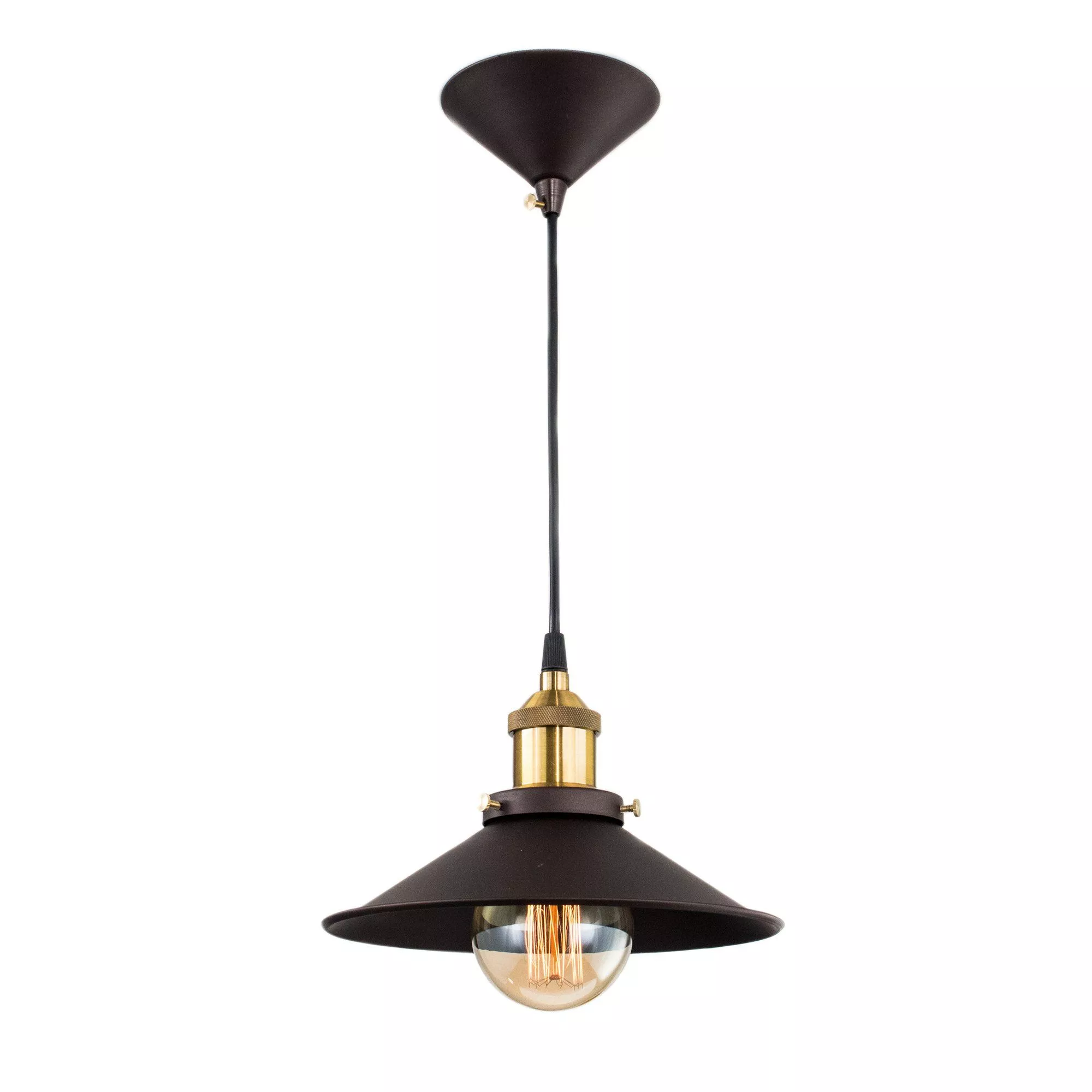 Потолочный подвесной светильник Эдисон 100 коричневый Citilux CL450101