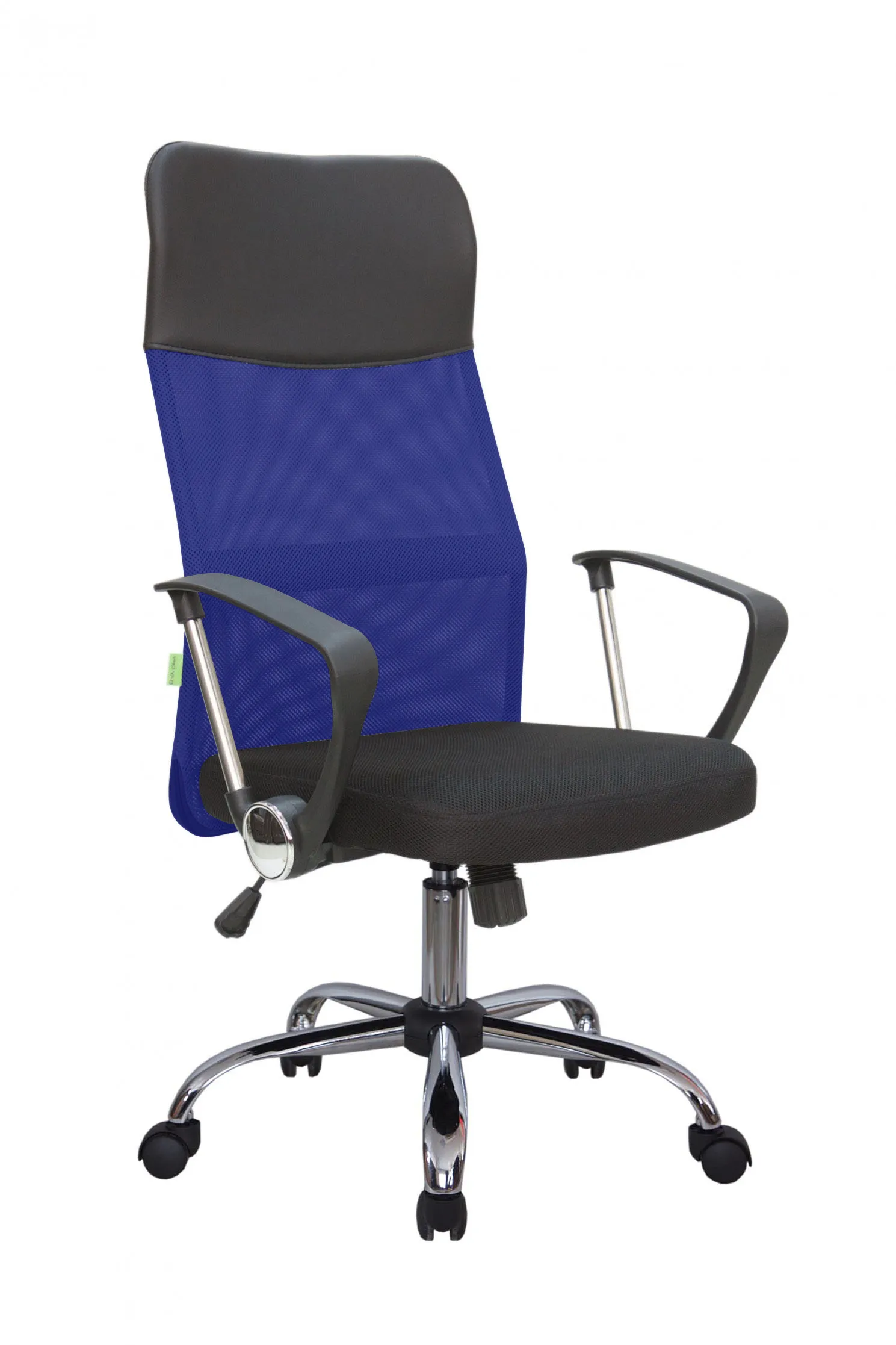 Кресло для персонала Riva Chair Smart 8074 (подголовник - экокожа) синий / черный