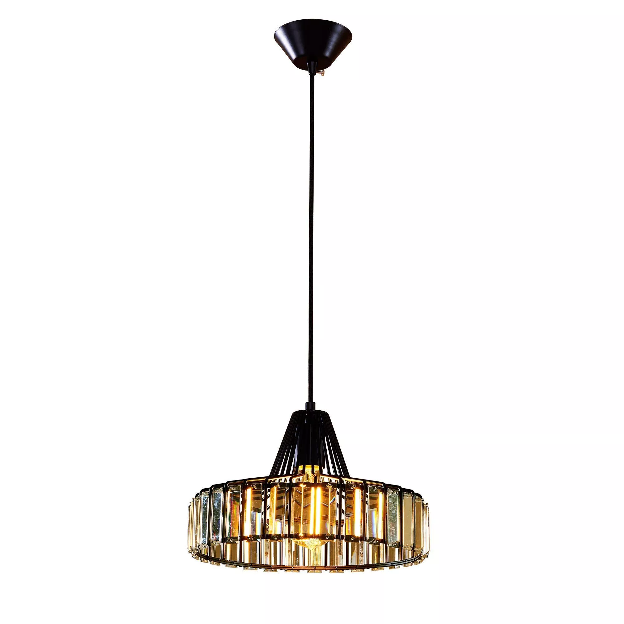 Потолочный подвесной светильник Эдисон хрусталь Citilux CL450212