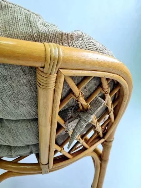 Комплект мебели из ротанга Багама дуэт с круглым столом мед (подушки шенилл полные светлые)