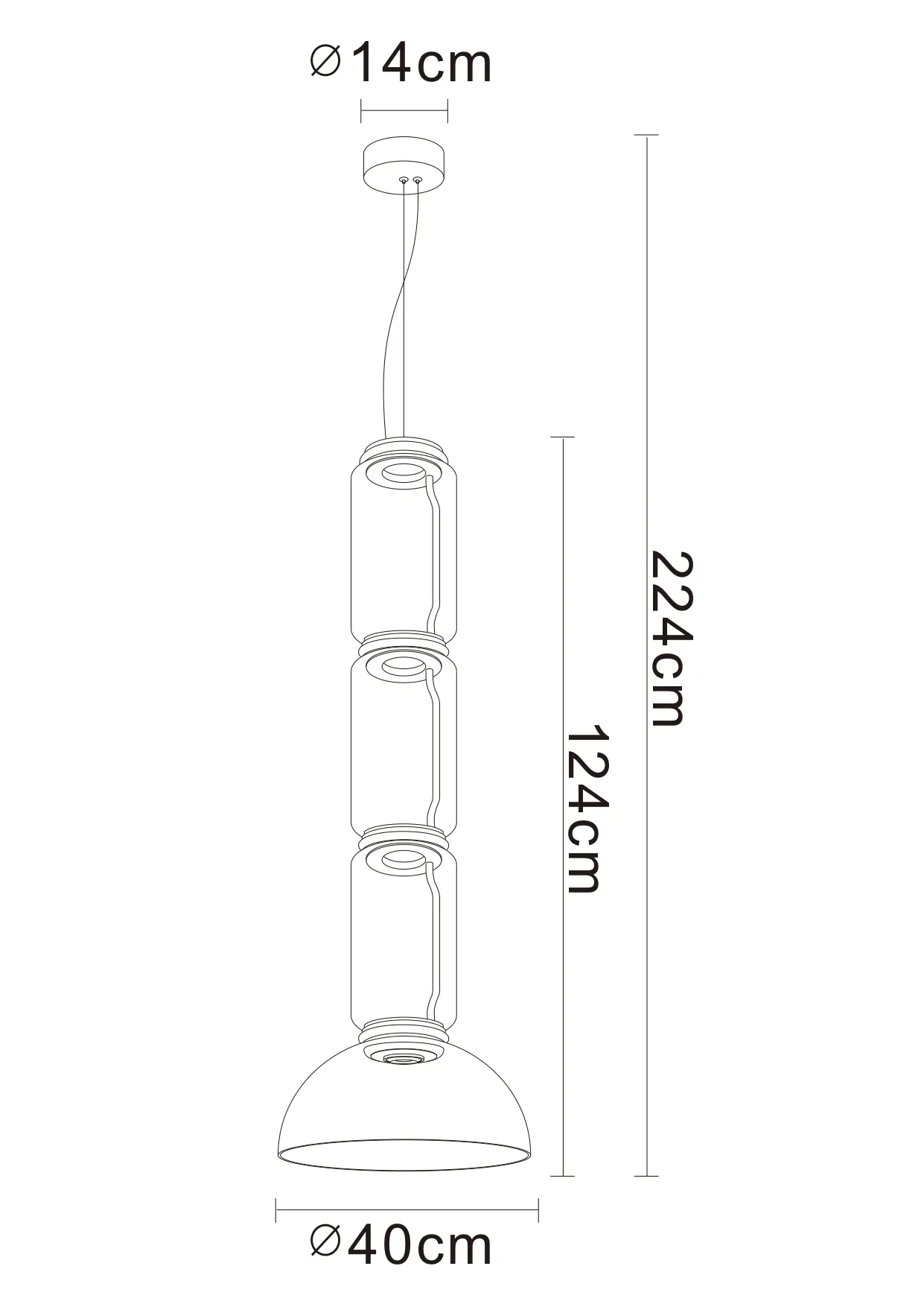 Подвесной светильник Divinare TRUMPET 1242/06 SP-30