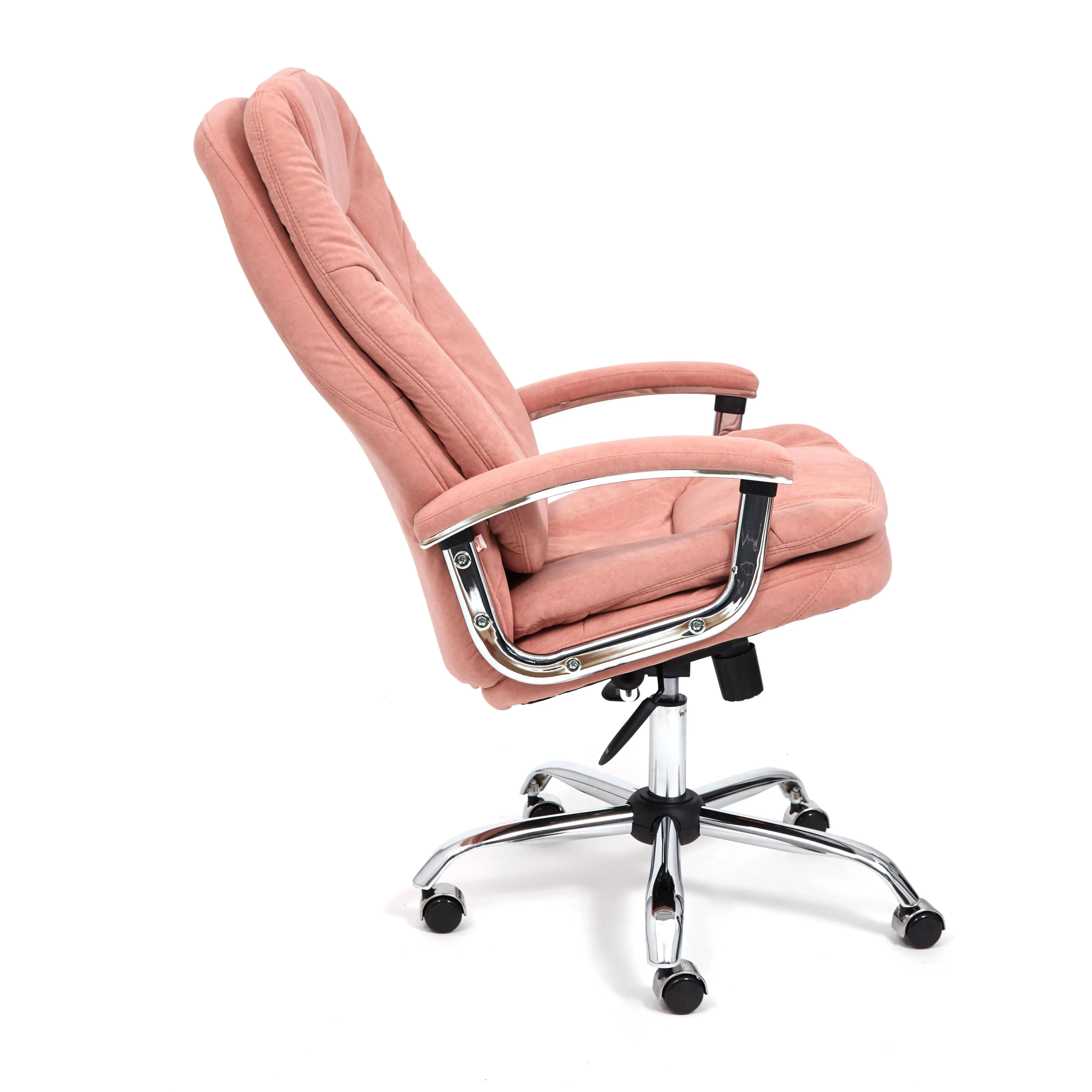 Кресло компьютерное для руководителя SOFTY LUX флок розовый