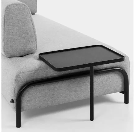 Диван La Forma Compo 3-местный светло-серый с приставным столиком