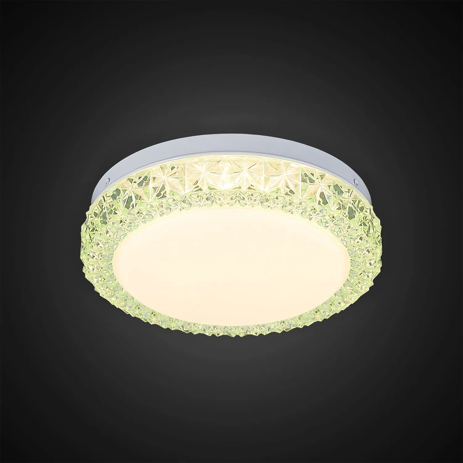 Потолочный светильник Кристалино Слим зеленый круг Citilux CL715R123