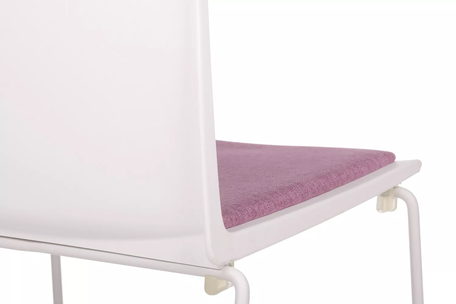 Стул для посетителей RIVA DESIGN Simple (X-19) белый каркас / розовый