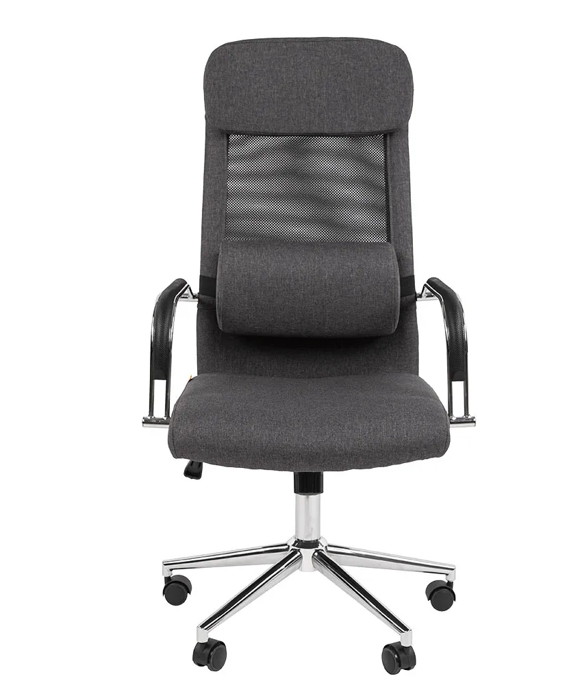 Кресло руководителя CHAIRMAN CH620 темно-серый с поясничной поддержкой