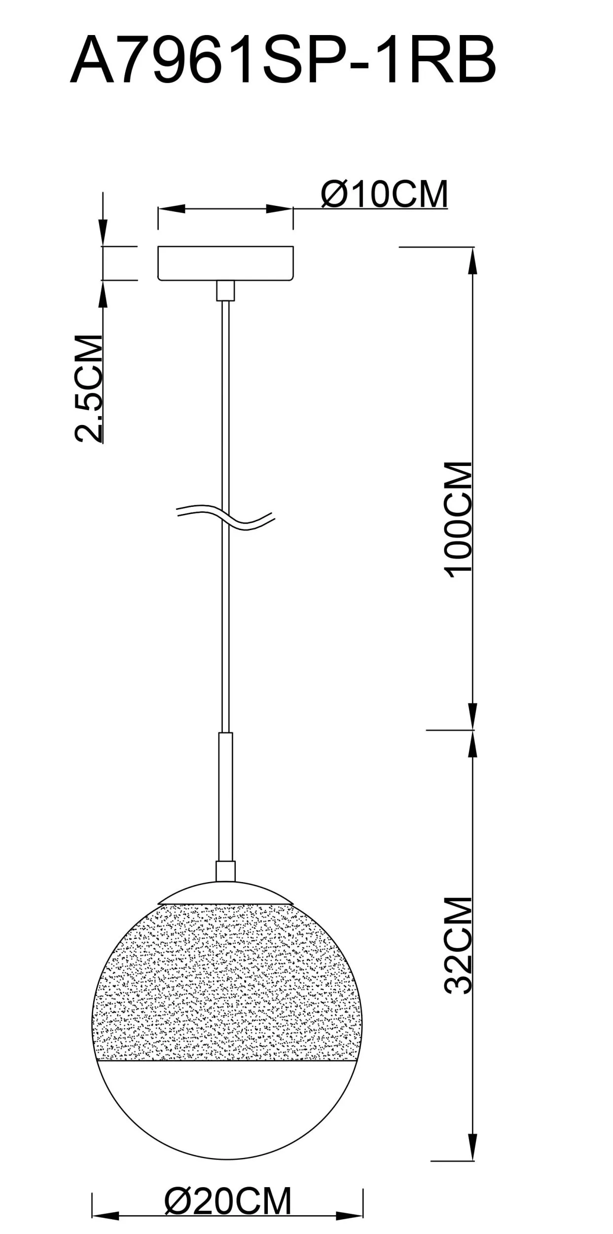 Подвесной светильник Arte Lamp JUPITER copper A7961SP-1RB