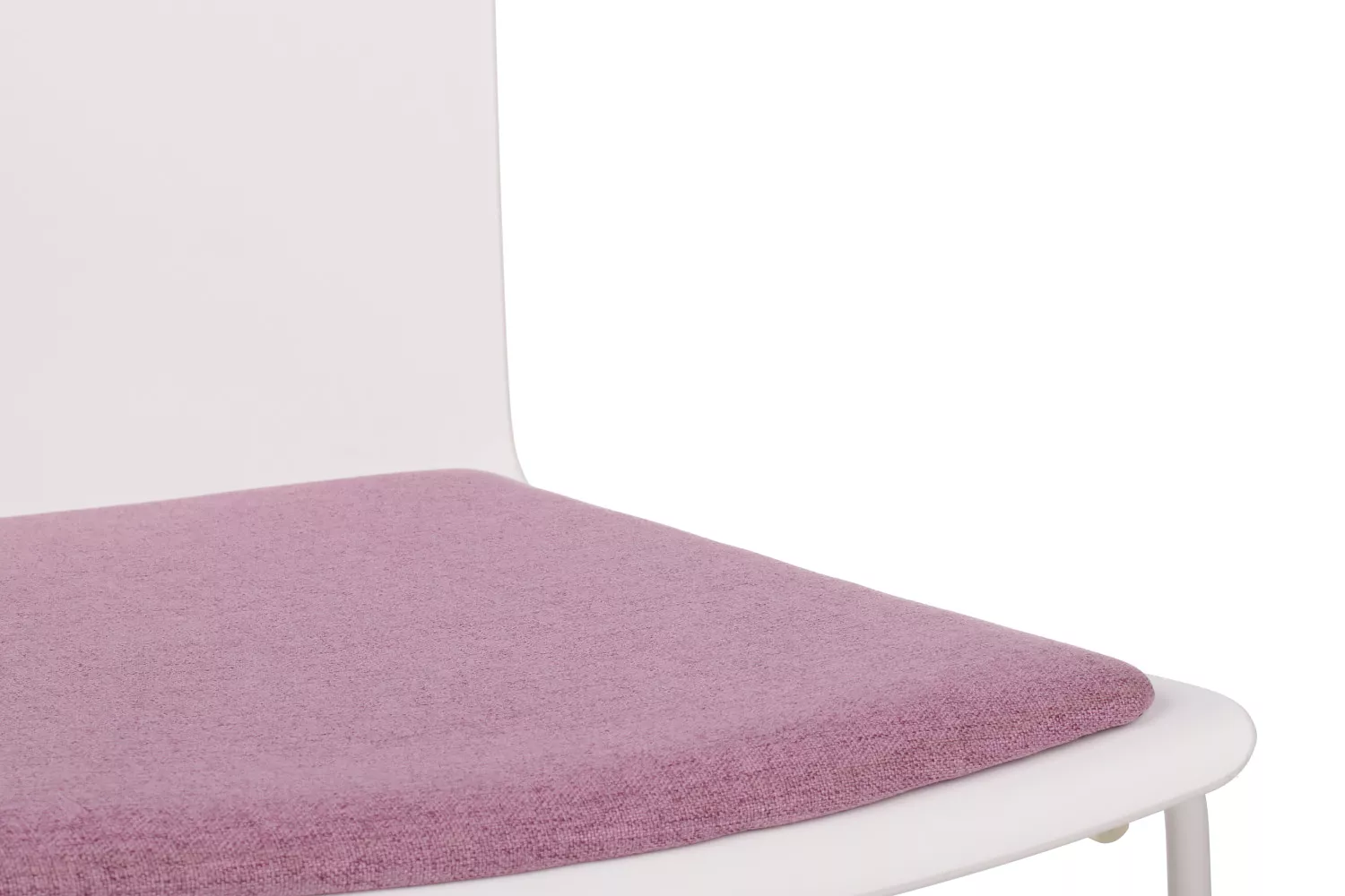 Стул для посетителей RIVA DESIGN Simple (X-19) белый каркас / розовый